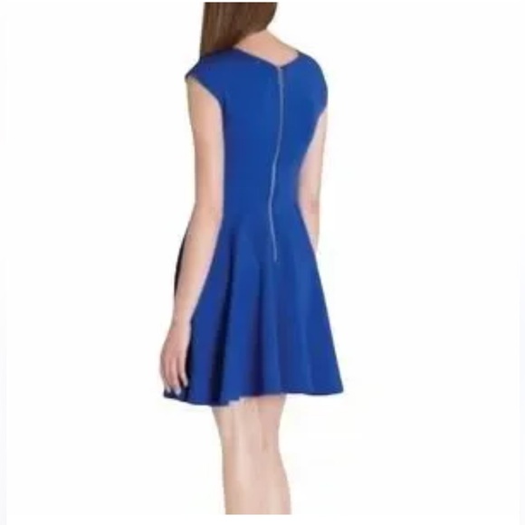 Ted Baker Blue Cap Sleeve Royal Blue Dress NWOT - Picture 2 of 8